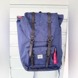 Herschel Little America Backpack Eclipse blue black laptop bag travel backpack